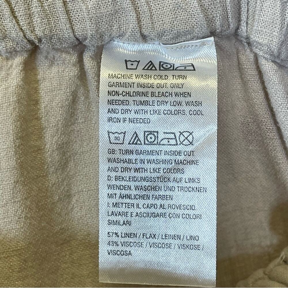 Naturals Denim & Co. Linen Blend Pants. Tan. Size LP. Excellent condition! - Picture 5 of 5